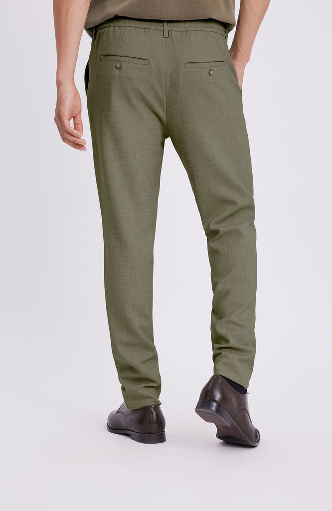 Plain Units Trousers TheoPL 805_GRS Smokey Olive gine_back