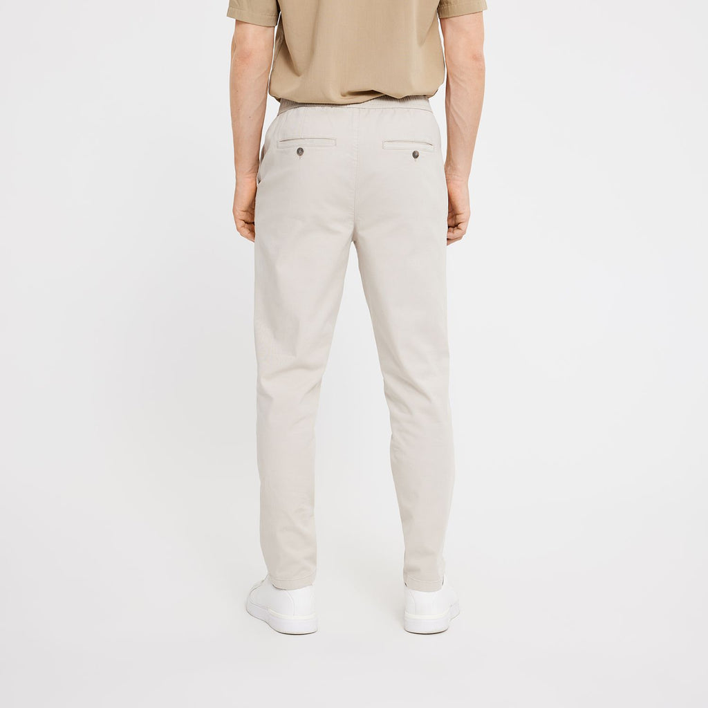Plain Units Trousers TheoPL 820 Silver Sand back