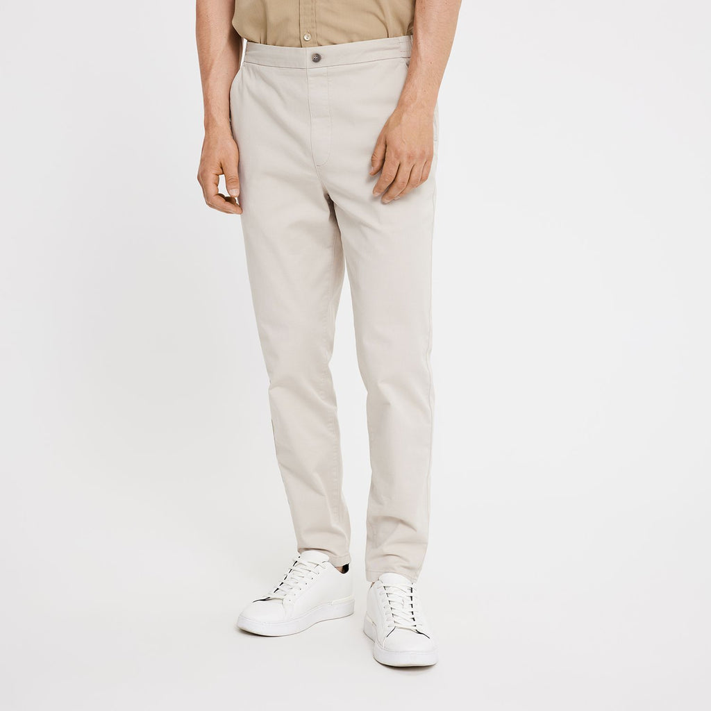 Plain Units Trousers TheoPL 820 Silver Sand front
