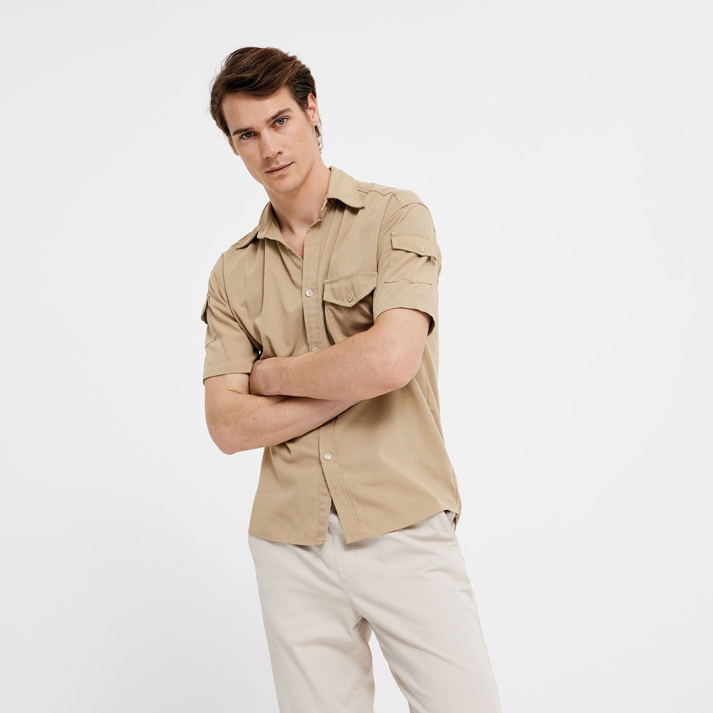 Plain Units Trousers TheoPL 820 Silver Sand model