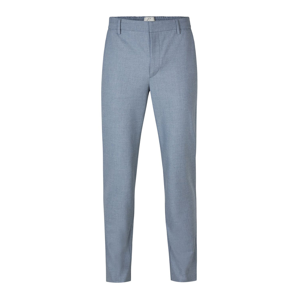 Plain Units Trousers - Formal TheoPL 905 Steel Blue Melange gine