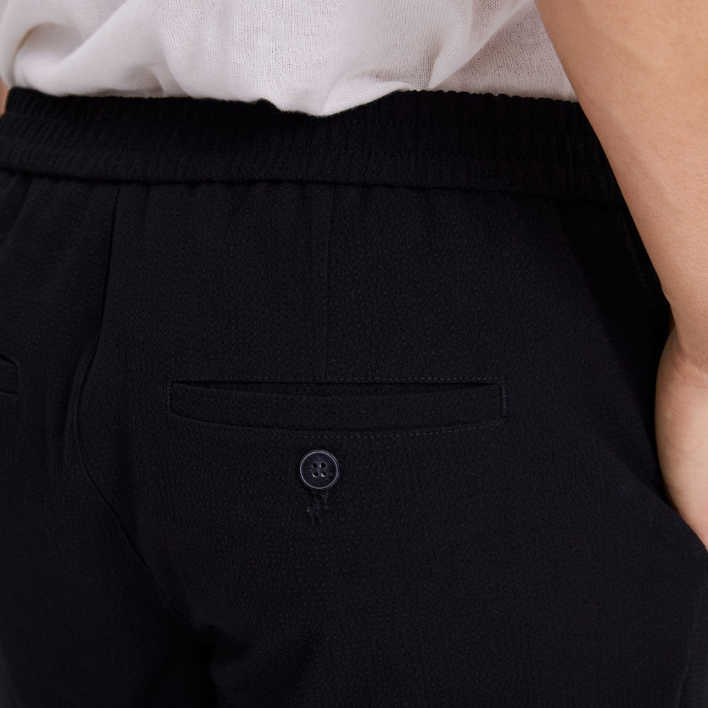 Plain Units Trousers TheoPL Shorts 310 Black Wave details