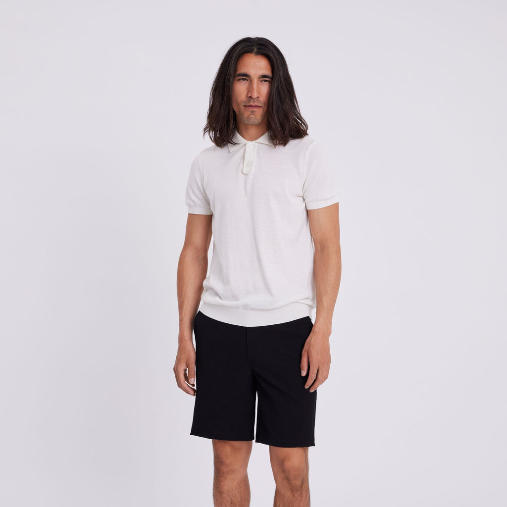 Plain Units Trousers TheoPL Shorts 310 Black Wave front