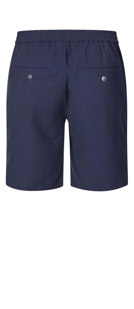 Plain Units Trousers TheoPL Shorts 310 Navy Wave gine_back