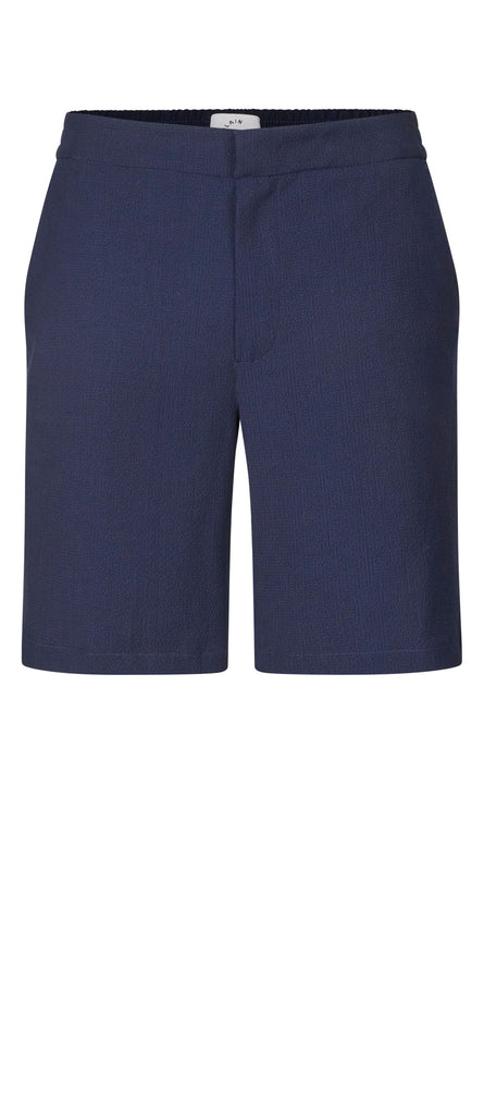 Plain Units Trousers TheoPL Shorts 310 Navy Wave gine_front