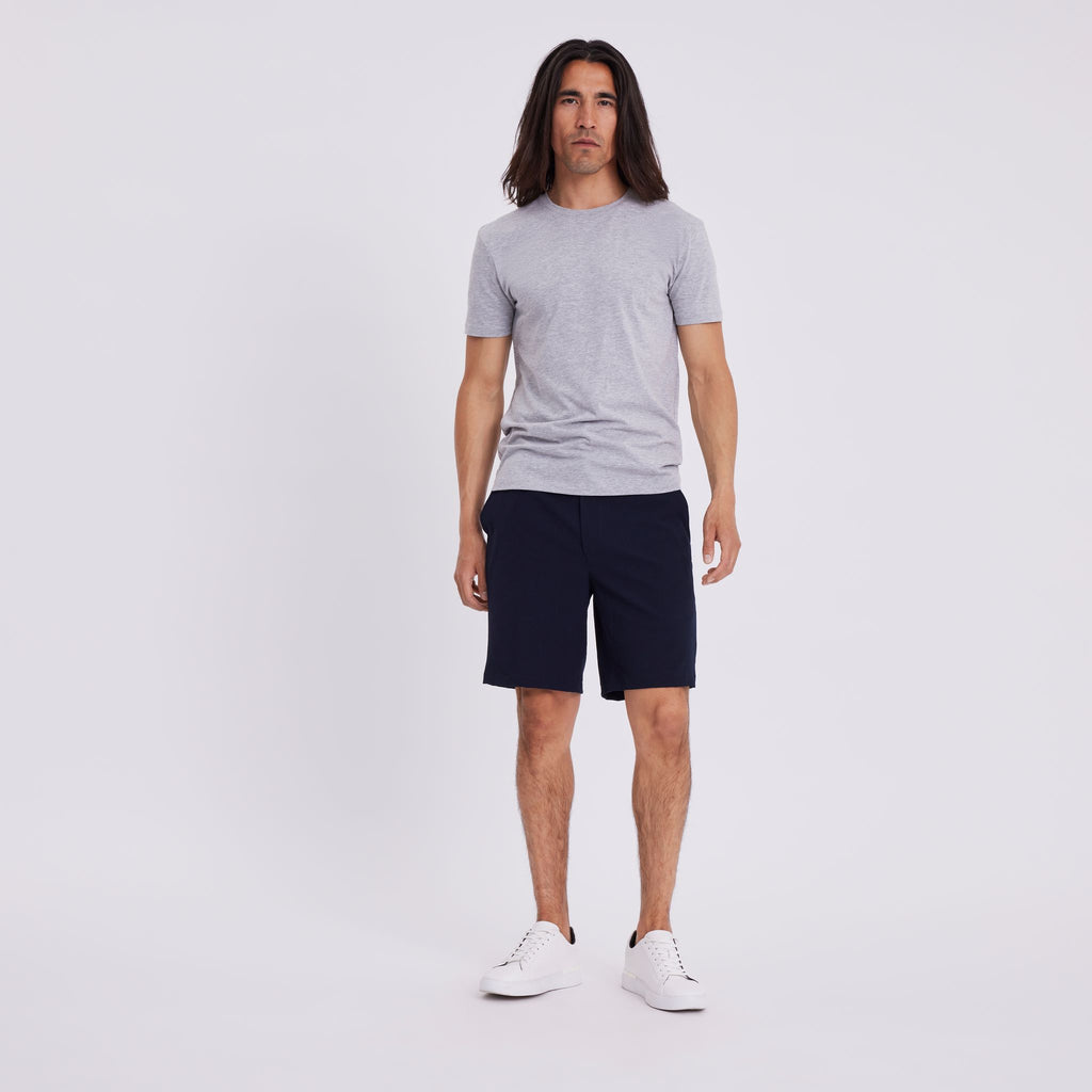 Plain Units Trousers TheoPL Shorts 310 Navy Wave model