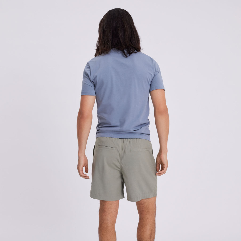 Plain Units Trousers TuriPL Shorts 012 Agave Green back