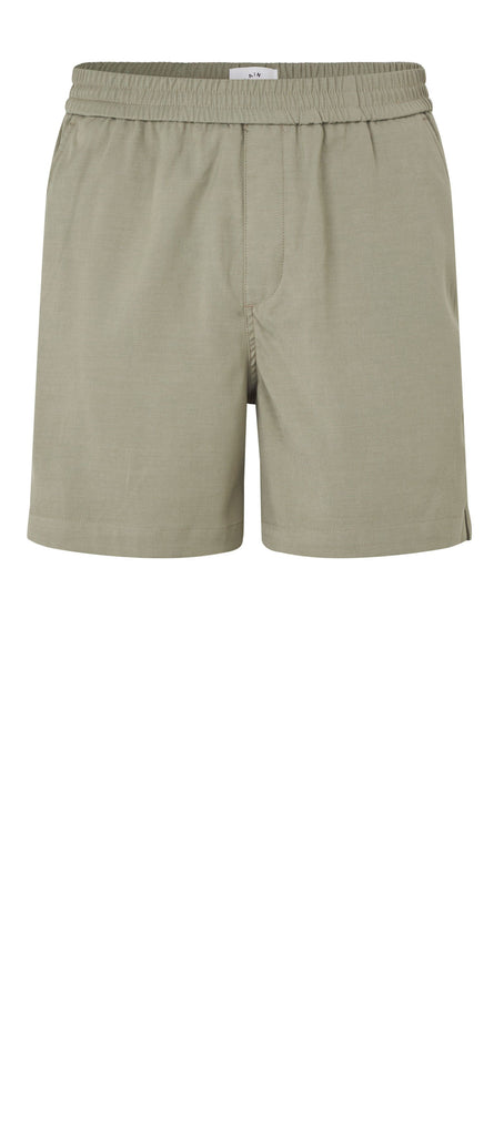 Plain Units Trousers TuriPL Shorts 012 Agave Green gine
