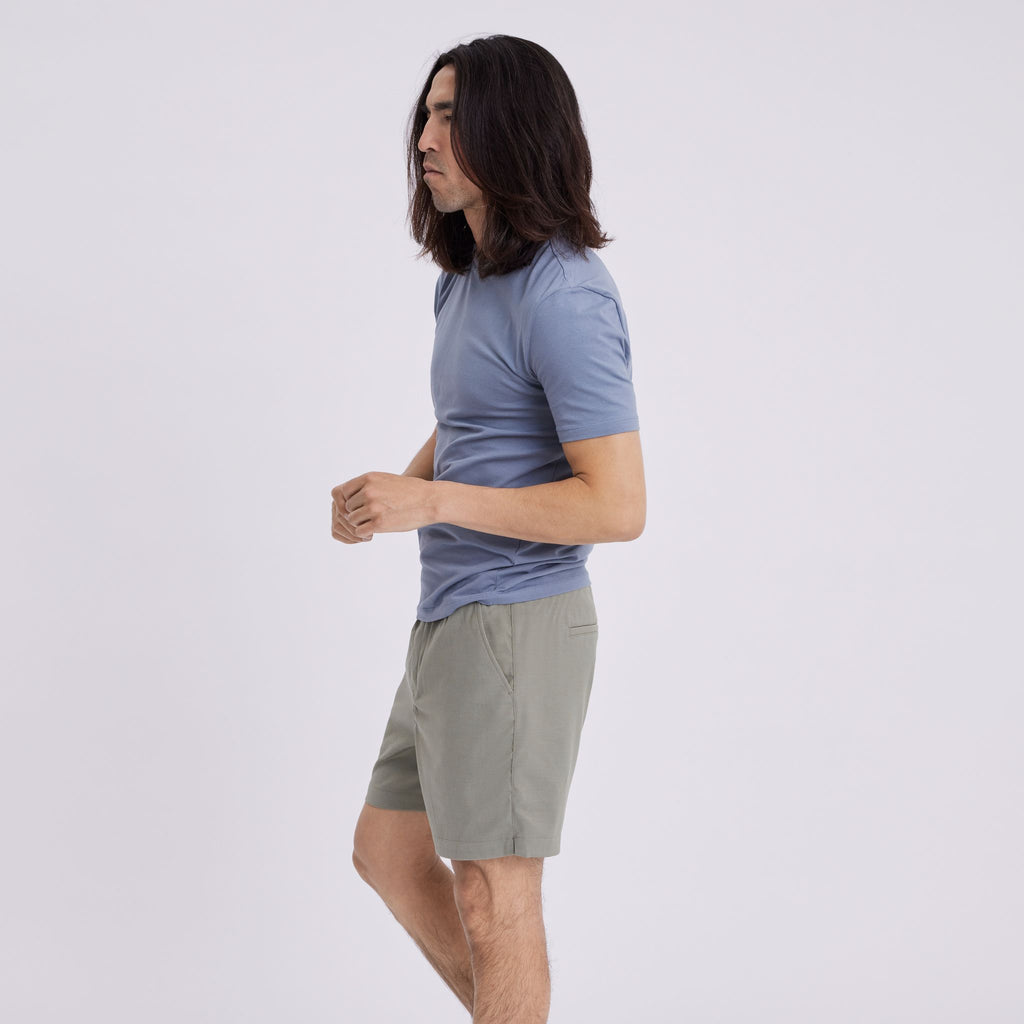 Plain Units Trousers TuriPL Shorts 012 Agave Green side