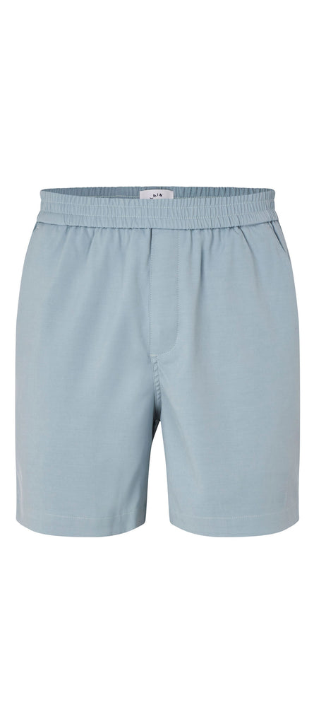 Plain Units Trousers TuriPL Shorts 012 Aqua gine_front