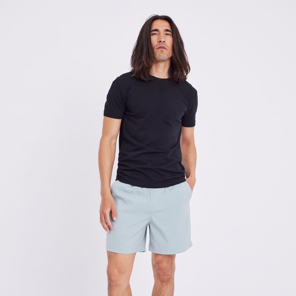 Plain Units Trousers TuriPL Shorts 012 Aqua front