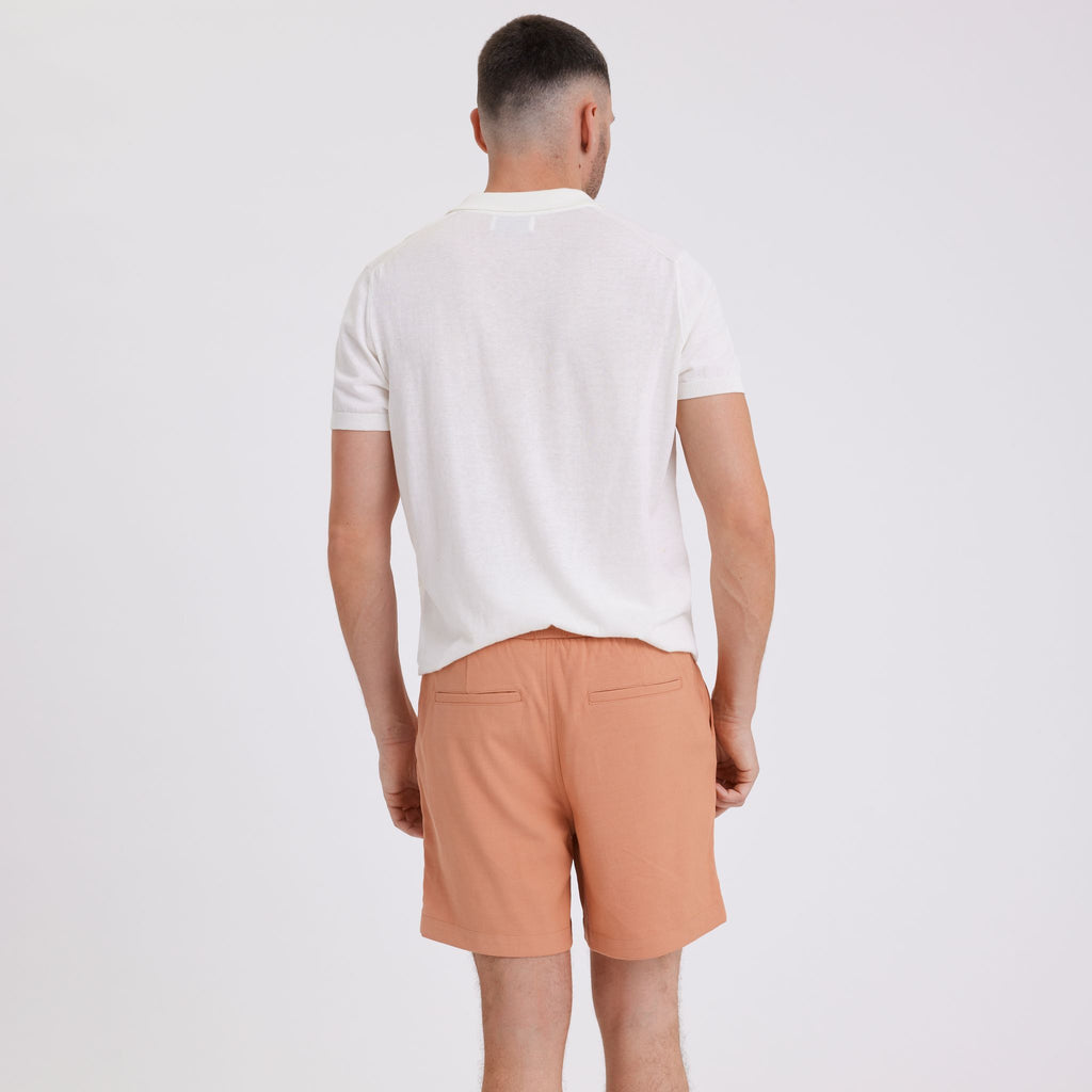 Plain Units Trousers TuriPL Shorts 012 Coral back