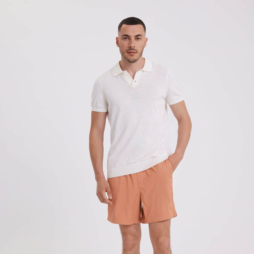 Plain Units Trousers TuriPL Shorts 012 Coral front