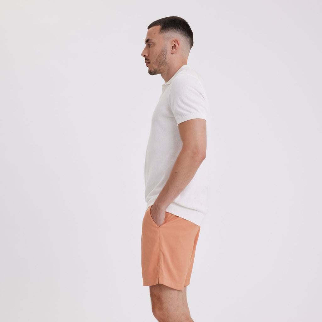 Plain Units Trousers TuriPL Shorts 012 Coral side