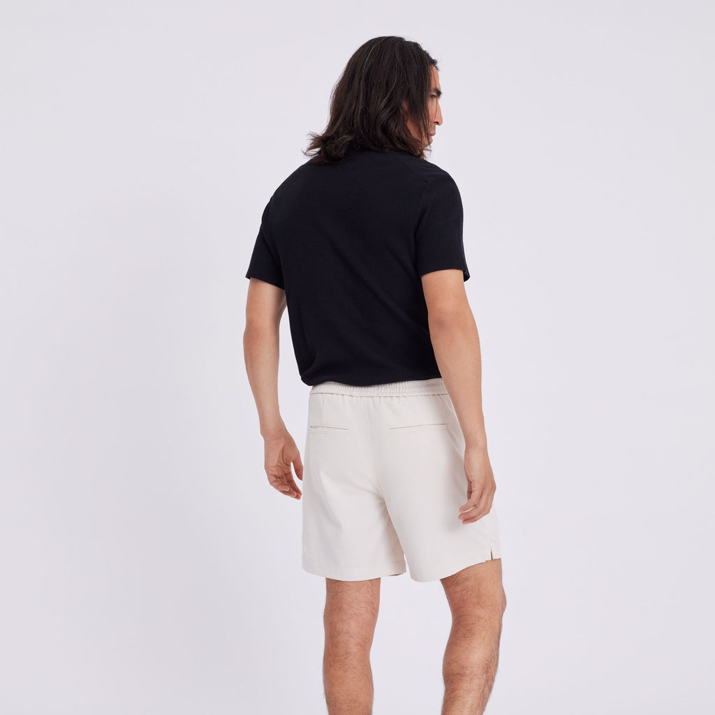 Plain Units Trousers TuriPL Shorts 012 Sand back