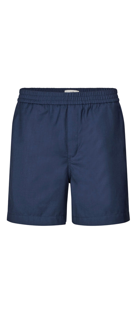 Plain Units Trousers TuriPL Shorts 026 Ocean Blue gine_front