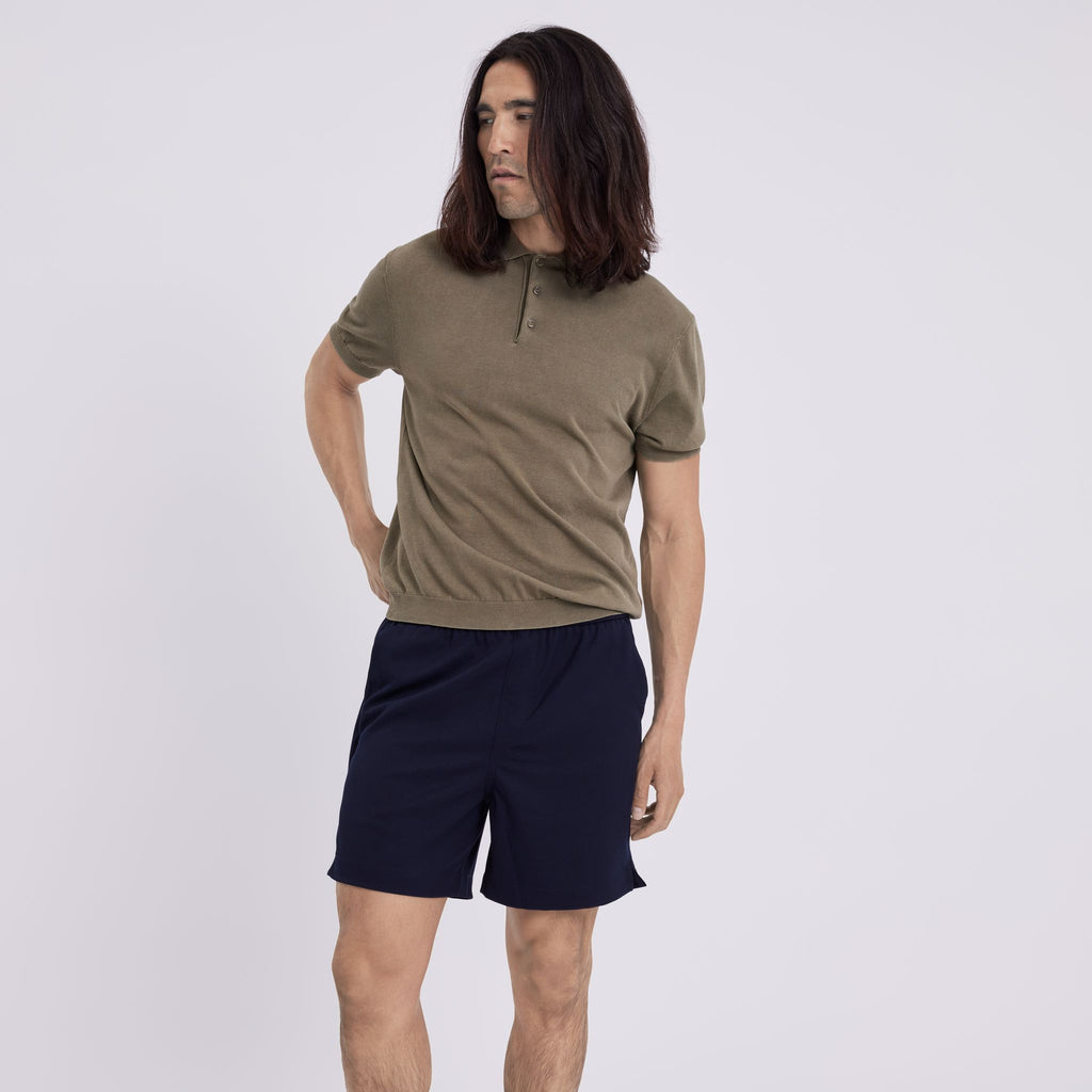 Plain Units Trousers TuriPL Shorts 041 Navy front