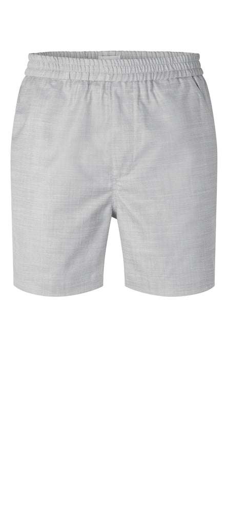 Plain Units Trousers TuriPL Shorts 852 Light Grey Melange gine_front