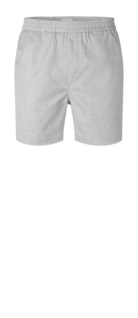 Plain Units Trousers TuriPL Shorts 852 Light Grey Melange gine