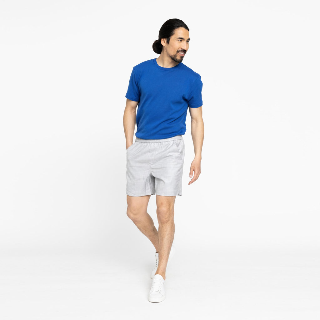 Plain Units Trousers TuriPL Shorts 852 Light Grey Melange model