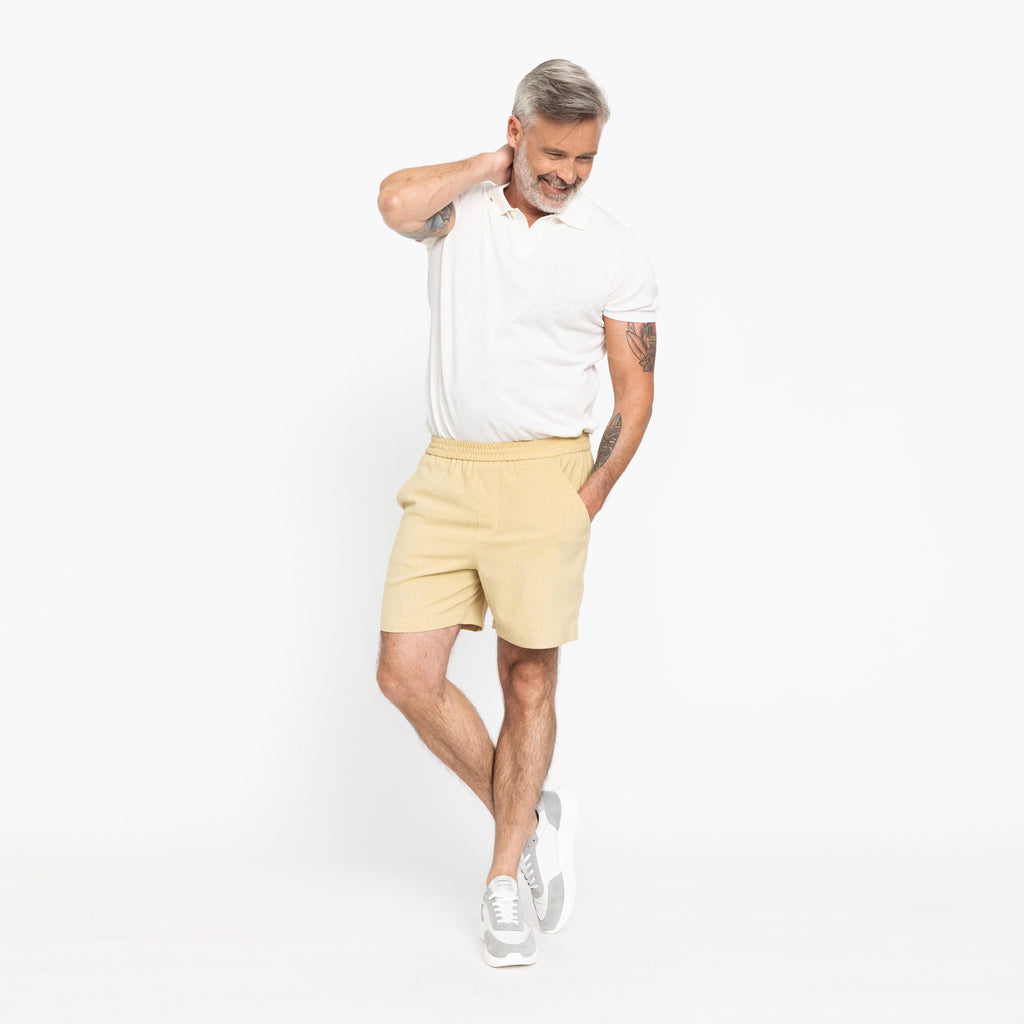 Plain Units Shorts TuriPL Shorts 867 Yellow Melange model