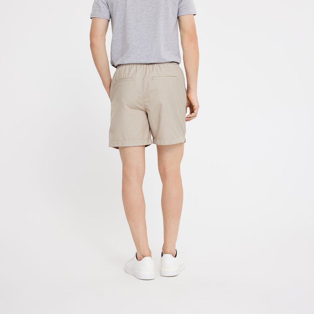 Plain Units Trousers TuriPL Shorts 911 Dark Sand back