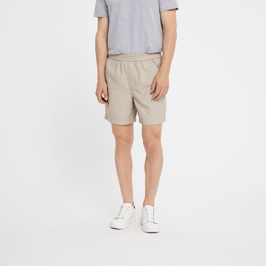 Plain Units Trousers TuriPL Shorts 911 Dark Sand front