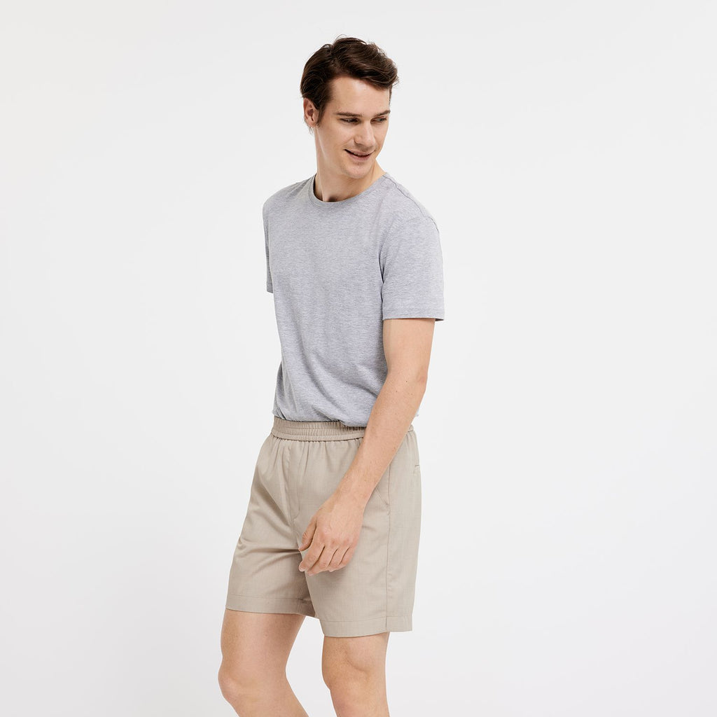 Plain Units Trousers TuriPL Shorts 911 Dark Sand model