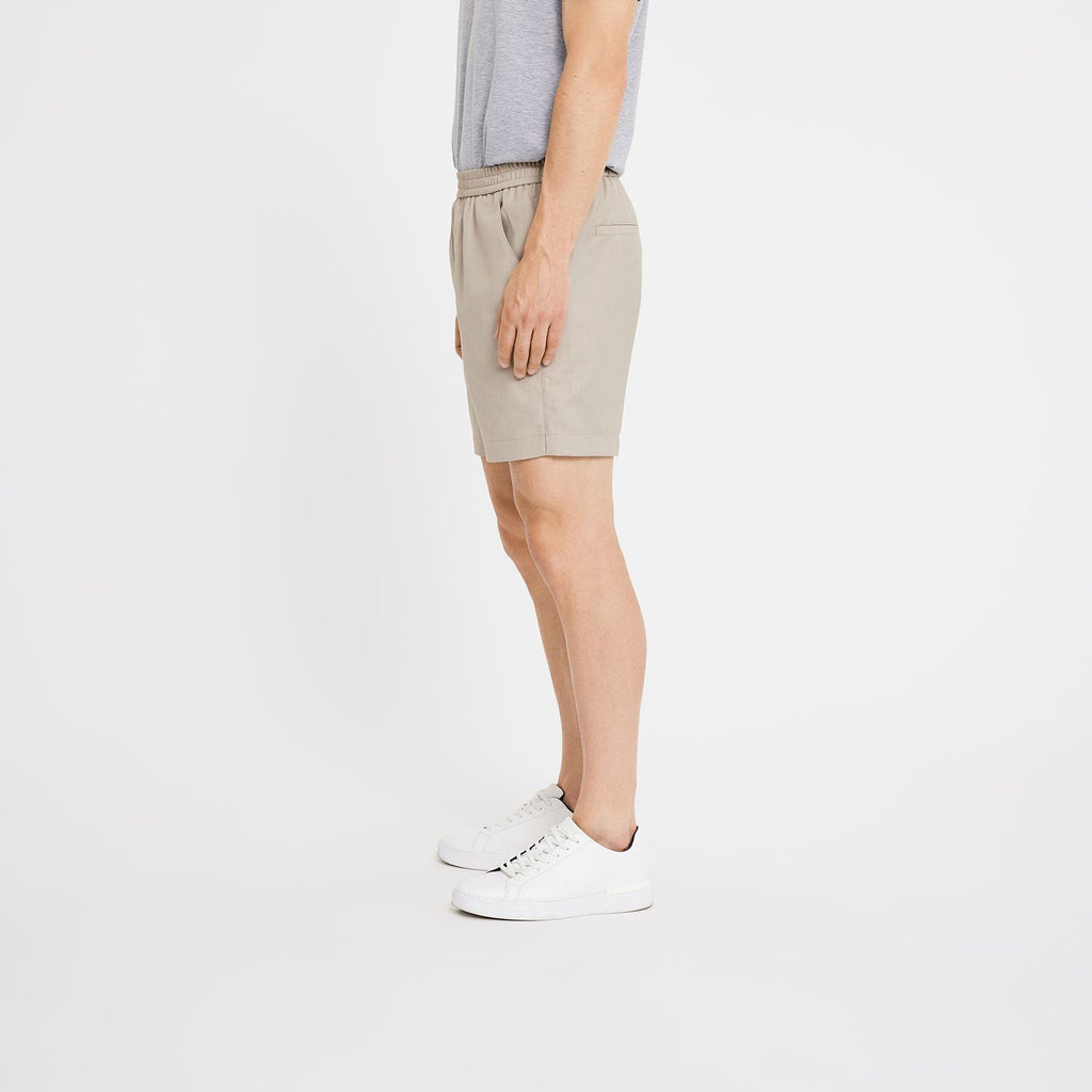 Plain Units Trousers TuriPL Shorts 911 Dark Sand side