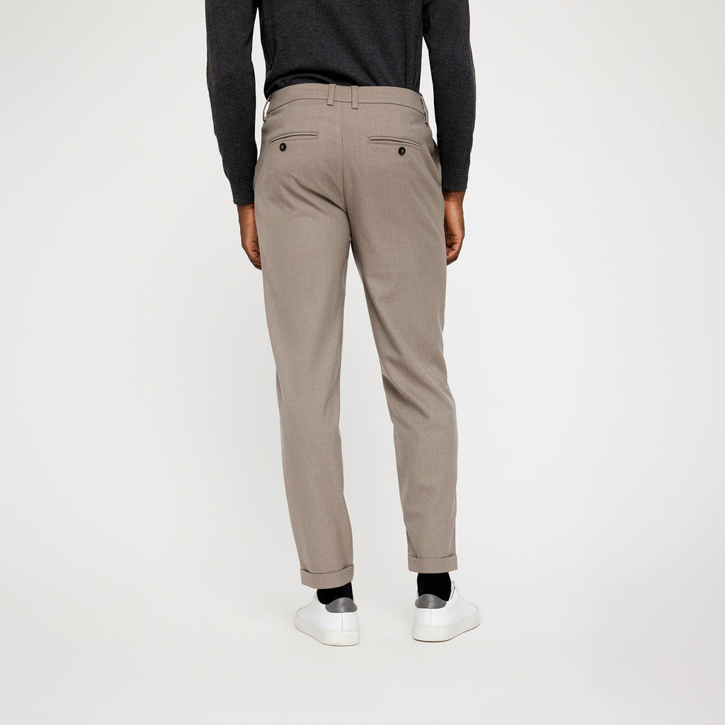 Plain Units Trousers Albert 438 Dark Sand Melange back