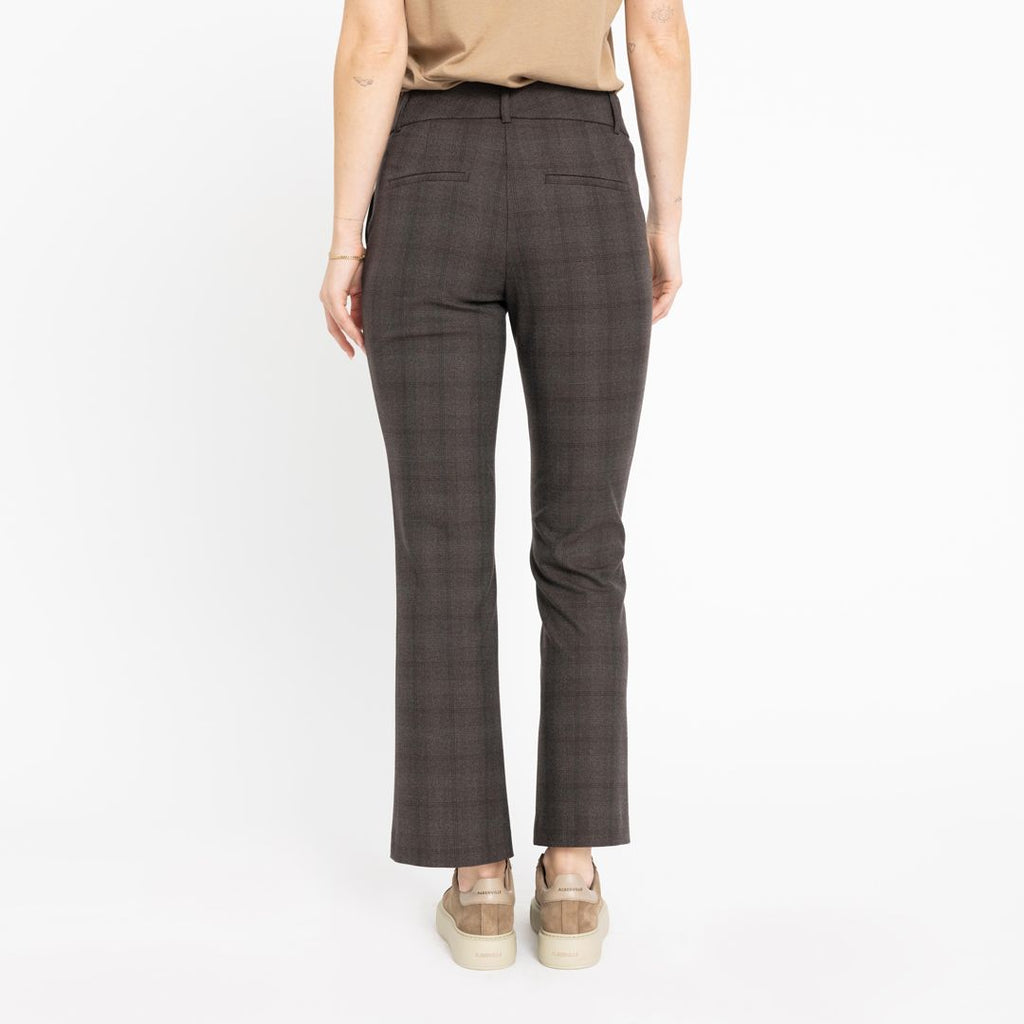 Five Units Trousers Clara Ankle 682 Brown Check back