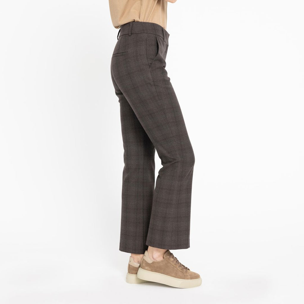 Five Units Trousers Clara Ankle 682 Brown Check side