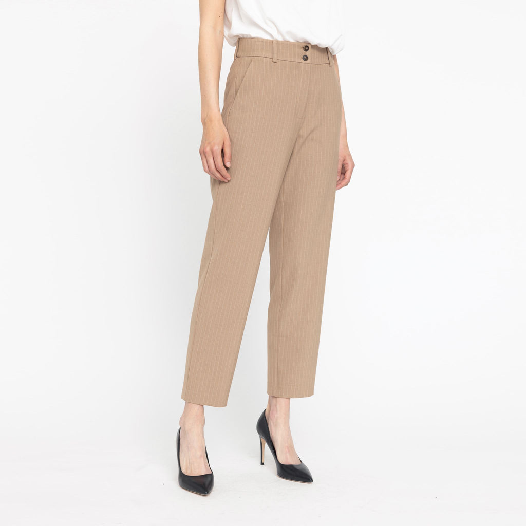 Five Units Trousers Daphne 510 Light Brown Pin front