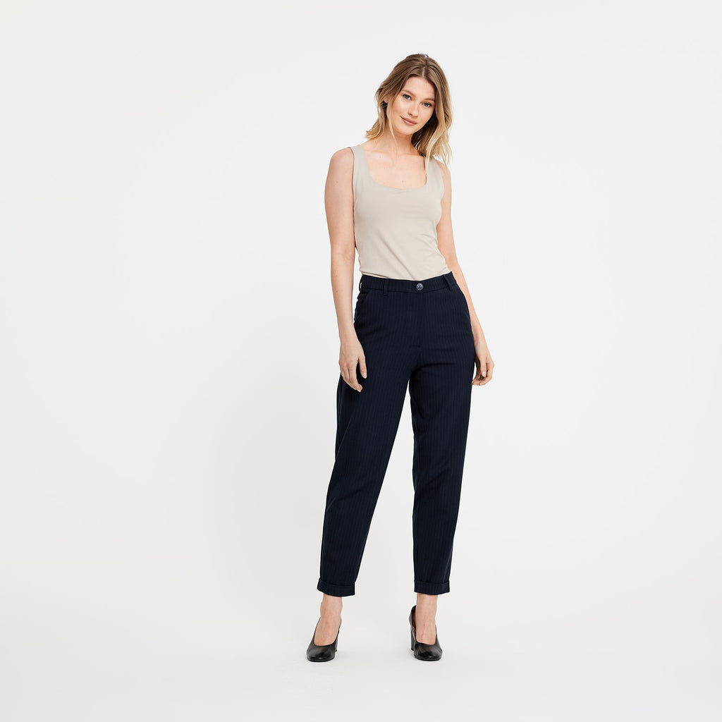 OurUnits Trousers EmmaFV 553_GRS Navy Pinstripe model
