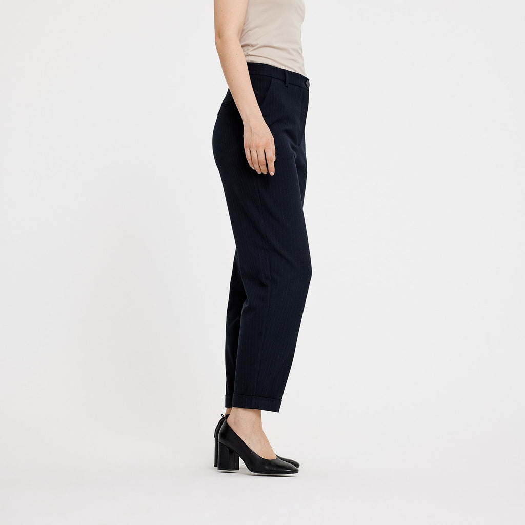 OurUnits Trousers EmmaFV 553_GRS Navy Pinstripe side