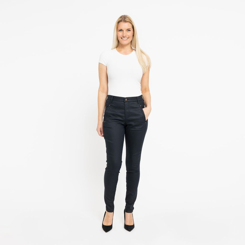 Five Units Trousers Jolie 274 Navy Coated model