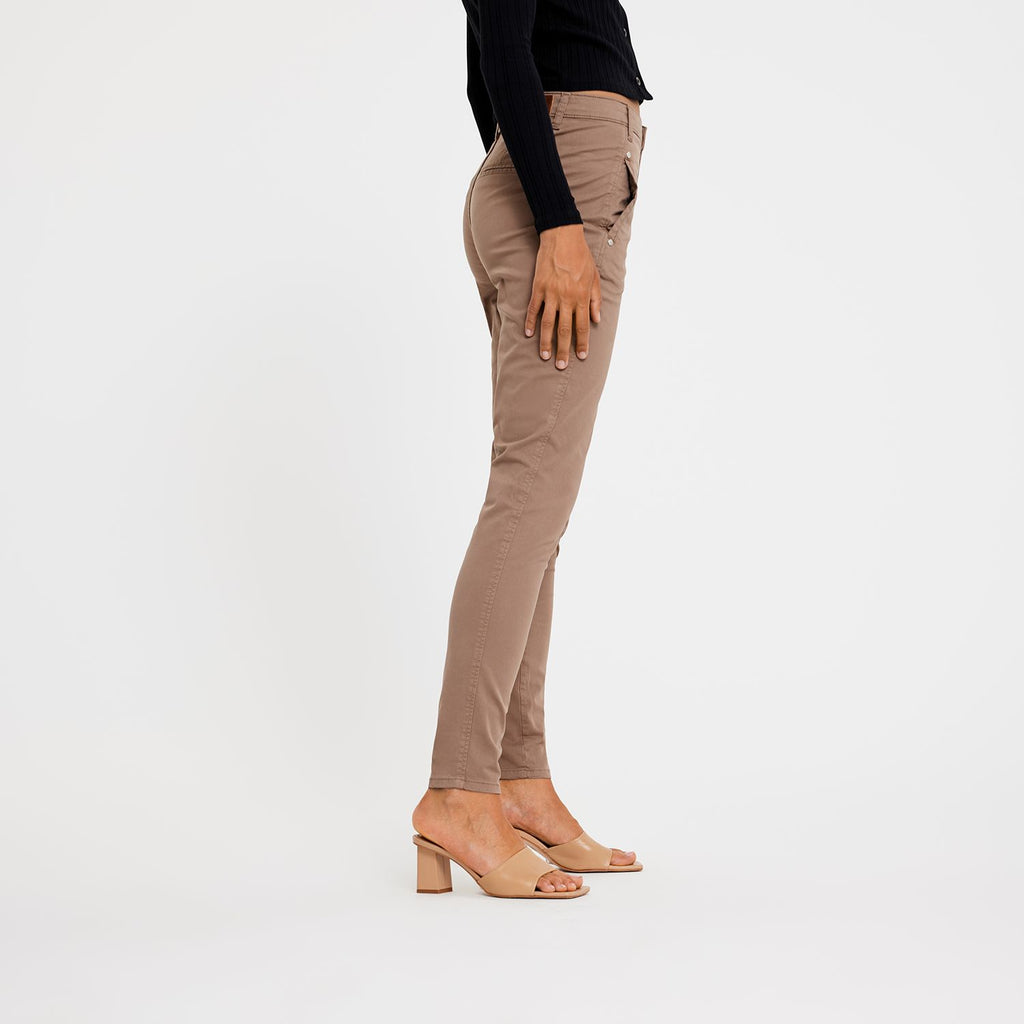 Five Units Trousers JolieFV Pure 057 Dark Blue Herringbone side