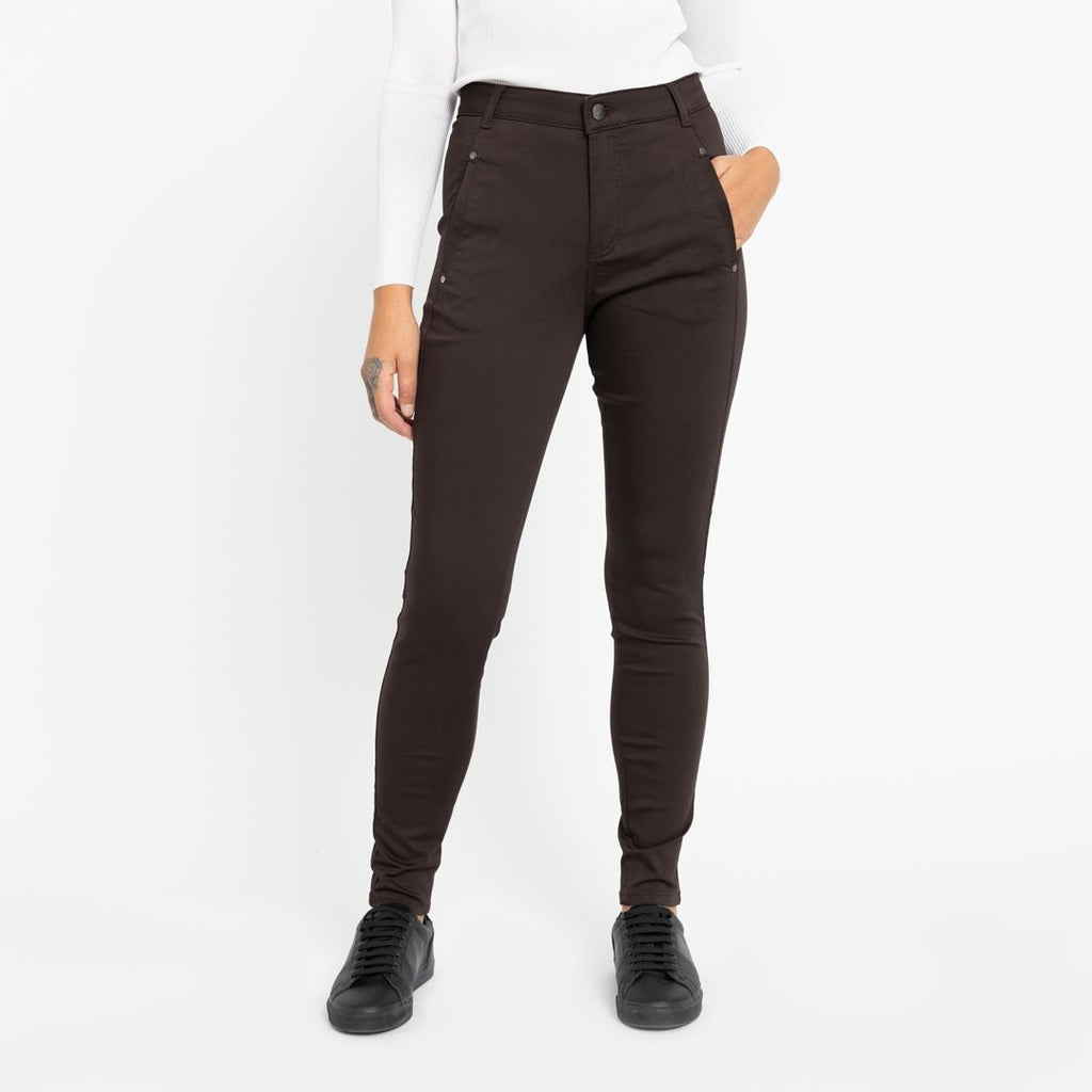 Five Units Trousers Jolie Pure 606 Dark Brown front