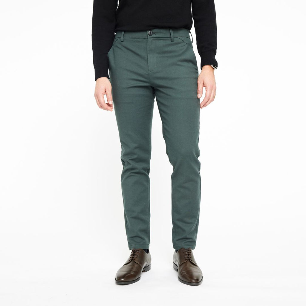 Plain Units Trousers Josh 370 Forest Green front