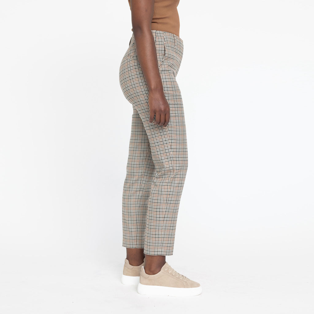 Five Units Trousers Julia 029 Amber Sand Check side