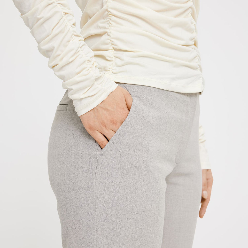OurUnits Trousers KylieFV Crop 285 Pebble Melange details