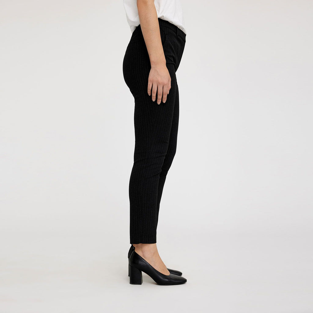 Five Units Trousers KylieFV Crop 553 Charcoal Pinstripe side