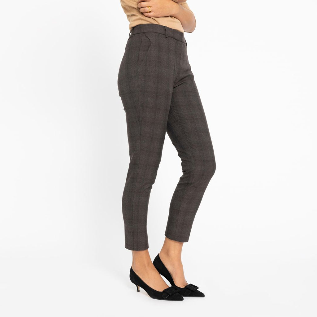 Five Units Trousers Kylie Crop 682 Brown Check side