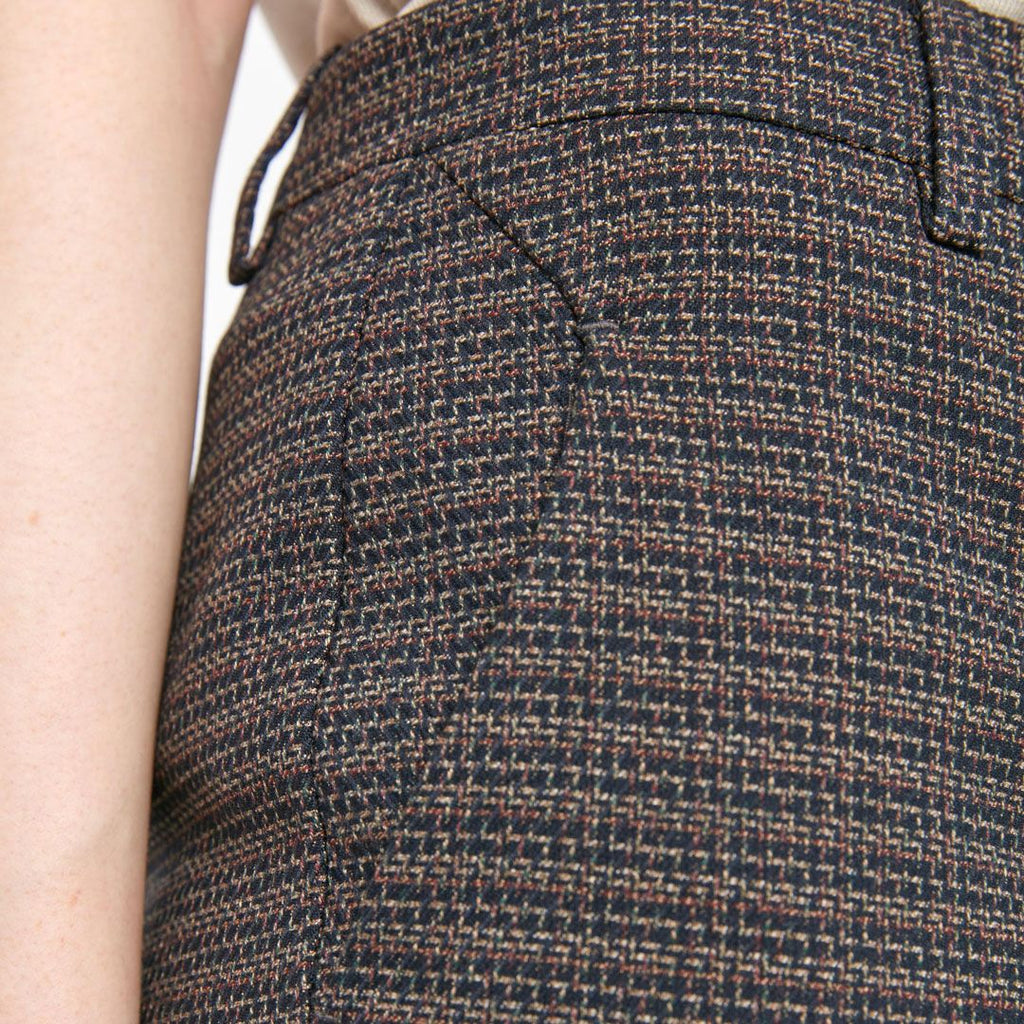 Five Units Trousers Kylie Crop 722 Navy Mix Weave details