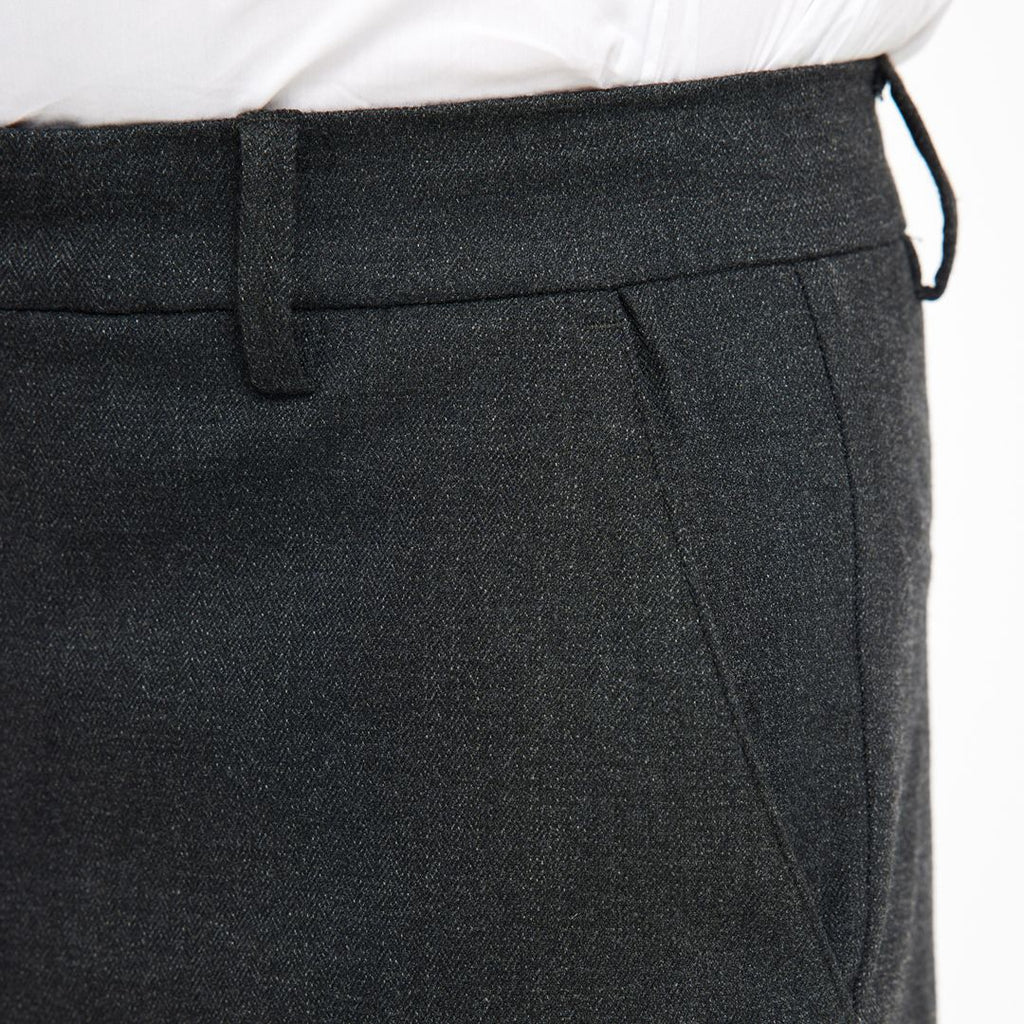 Plain Units Trousers Oscar 043 Charcoal Speckled details