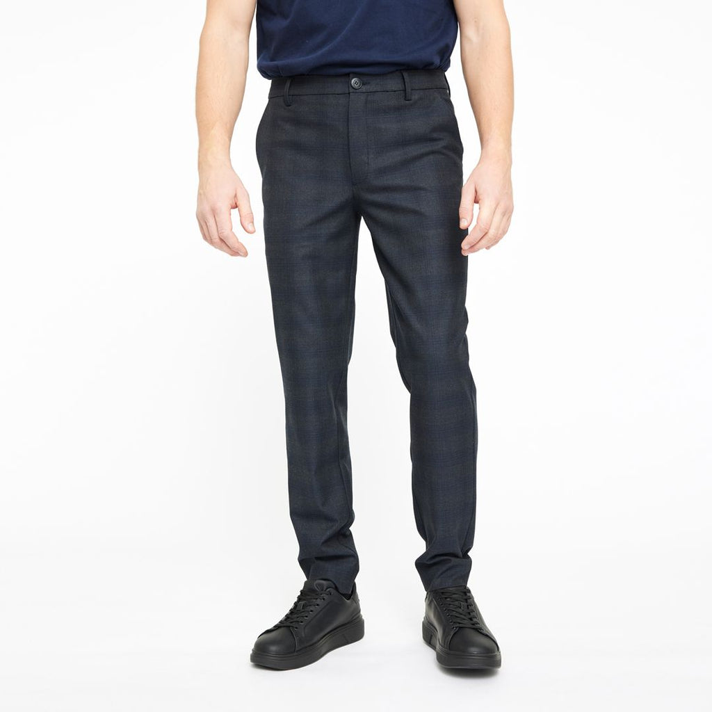 Plain Units Trousers Oscar 465 Midnight Check front