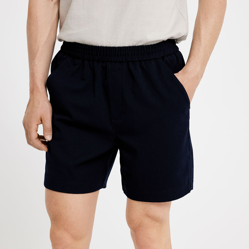Plain Units Trousers TuriPL Shorts 041 Navy details
